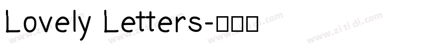 Lovely Letters字体转换